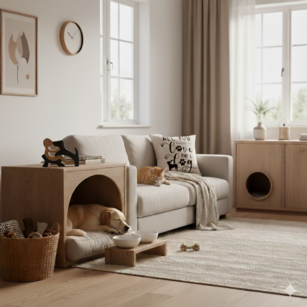 "Barkitecture": 7 Ideas Brillantes para Ocultar y Embellecer los Accesorios de tu Mascota