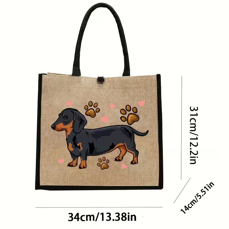 Bolso de mano mas cosmetiquero Dachshund