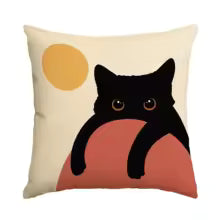 Cojín Gato Negro
