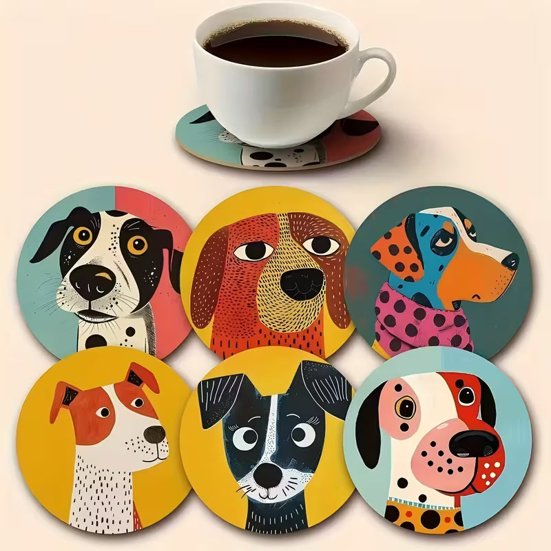 Posavasos Perros colores